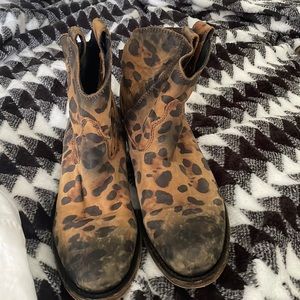 Liberty Black, leopard booties